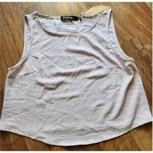 NWT Royla MP Off White tank top Size Small